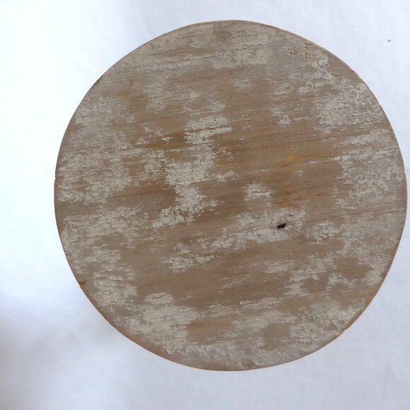 NEW 8” RUSTIC FARMHOUSE COUNTRY WOOD METAL CAKE STAND PEDESTAL TABLE RISER - Picture 5 of 9